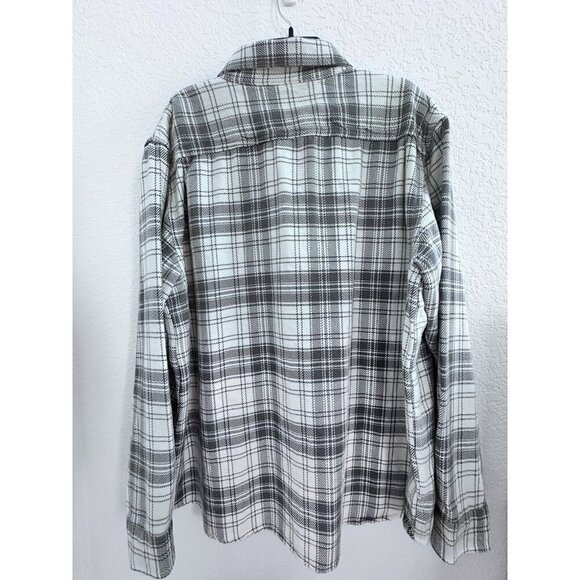 Old‎ Navy Women's Grey Plaid Shacket Jacket Cotton Shirt XL Cottagecore Warmth - Picture 8 of 13